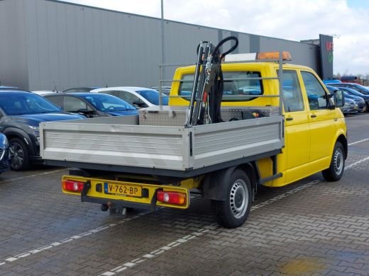 Volkswagen Transporter 2.0 TDI L2H1 DC Hiab kraan Kastinrichting Trekhaak Airco Cruise Comfortline ActivLease financial lease