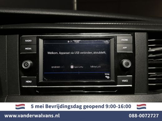 Volkswagen Transporter 2.0TDI 150pk L2H1 Euro6 Airco | Trekhaak | Cruisecontrol | Apple Carplay Parkeersensoren, Android... ActivLease financial lease