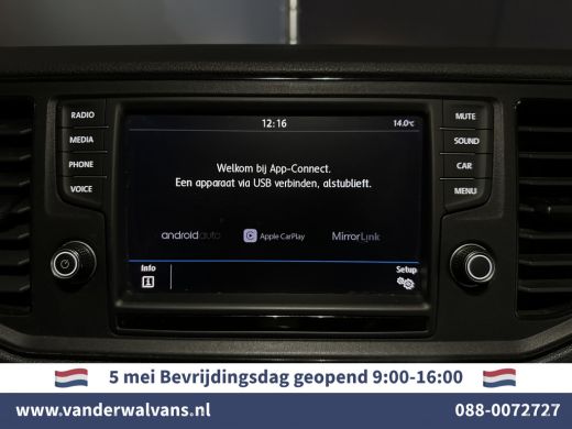 Volkswagen Crafter 2.0 TDI 177pk Bakwagen Dubbel Lucht Laadklep Zijdeur Euro6 Airco | Camera Apple Carplay, Android ... ActivLease financial lease