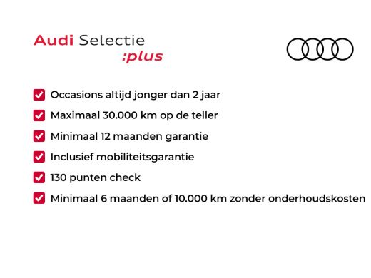 Audi Q4 Sportback e-tron 50 77 kWh 300pk Quattro | MMI navigatie plus | Comfortpakket | Matrix-led | Assistentiepakket plus ActivLease financial lease