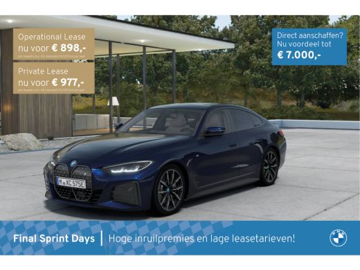BMW i4 eDrive35 High Executive M Sportpakket ActivLease financial lease