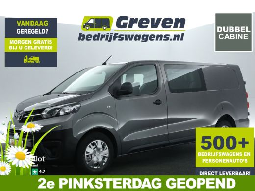 Toyota ProAce 2.0 D-4D L3H1 Dubbele Cabine l Airco Cruise PDC 6 Persoons Metallic