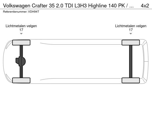 Volkswagen Crafter 35 2.0 TDI L3H3 Highline NL auto 1e eigenaar nieuw door ons geleverd en onderhouden Full LED navi... ActivLease financial lease