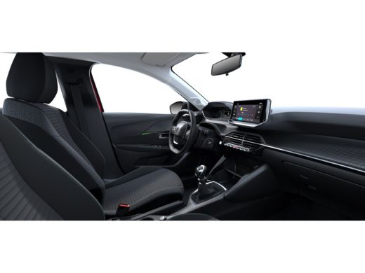 Peugeot 208 Peugeot Active | Dashboard en deurpanelen in kunststof met carboneffect | Elektrisch verstelbare ... ActivLease financial lease