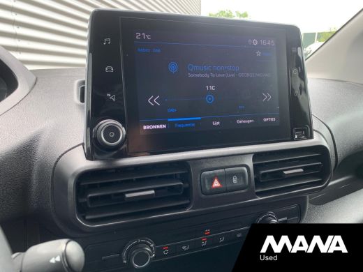 Peugeot Partner 1.5 BlueHDI Premium Airco Sensoren CruiseControl Bluetooth MirrorLink AndroidAuto USB 12V ActivLease financial lease