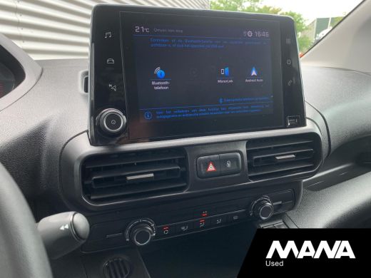 Peugeot Partner 1.5 BlueHDI Premium Airco Sensoren CruiseControl Bluetooth MirrorLink AndroidAuto USB 12V ActivLease financial lease