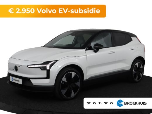 Volvo EX30 Single Motor Extended Range Ultra 69 kWh Direct leverbaar! | Stoel en Stuurverwarming | 360 grade... Volvo EX30 Single Motor Extended Range Ultra 69 kWh Direct leverbaar! | Stoel en Stuurverwarming | 360 grade...