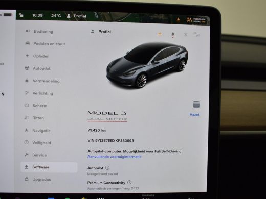 Tesla Model 3 PERFORMANCE 463 PK AWD *BTW* 20 INCH / PANORAMA / LEDER ActivLease financial lease
