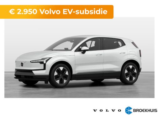 Volvo EX30 Single Motor Extended Range Core 69 kWh | Getint glas | LED verlichting | 18" Lichtmetalen velgen Volvo EX30 Single Motor Extended Range Core 69 kWh | Getint glas | LED verlichting | 18" Lichtmetalen velgen