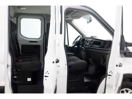 Ford Transit 350 2.0 TDCI 130pk L3H1 D.C. Trend Open Laadbak Trekhaak 2800kg 11-2021 ActivLease financial lease