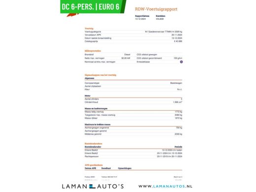 Fiat Talento 1.6 EcoJet 125 pk L2H1 2900 DC 6-pers. Pro Edition | Dubbele Cabine Euro 6 Lengte 2 Airco Navi Cr... ActivLease financial lease