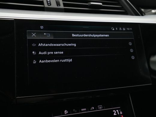 Audi e-tron Sportback 50 quattro Business edition 71 kWh Navigatie Camera Stoelverwarming Audi Sound 92 ActivLease financial lease