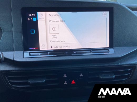 Volkswagen Caddy Cargo 2.0TDI L1H1 120PK Automaat Cruise Navi Car-Play Sensoren ACC Multifunctioneel stuurwiel ActivLease financial lease
