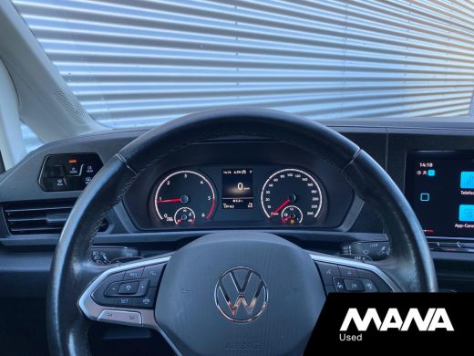 Volkswagen Caddy 2.0TDI L1H1 120PK Automaat Cruise Navi Car-Play Sensoren ACC Multifunctioneel stuurwiel ActivLease financial lease