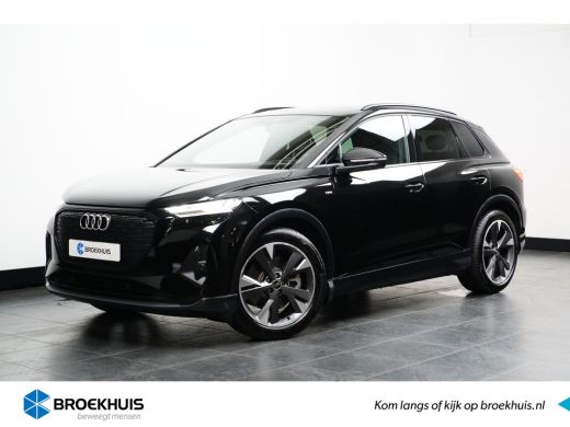 Audi Q4 e-tron 40 S Edition 77 kWh 204PK | LEDER | PANORAMADAK | CAMERA | AUTO A. KLEP Audi Q4 e-tron 40 S Edition 77 kWh 204PK | LEDER | PANORAMADAK | CAMERA | AUTO A. KLEP