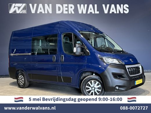 Peugeot Boxer 2.0 BlueHDI 131pk L2H2 Dubbele Cabine Euro6 Airco | 6-Zits | 2500kg Trekhaak | camera, navigatie,...