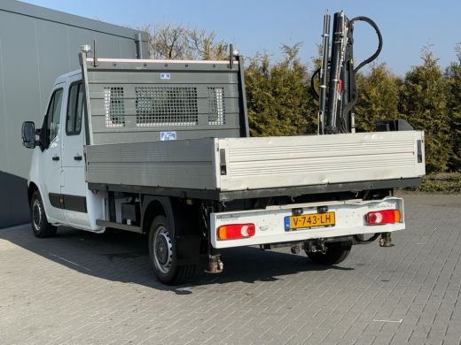 Renault Master 2.3 dCi 131 pk E6 / PICK UP / L4 MAXI / 1e EIG. / HIAB KRAAN / AIRCO / CRUISE / 3-ZITS ActivLease financial lease