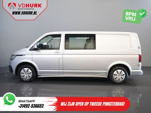 Volkswagen Transporter T6.1 2.0 TDI L2 DC Dubbel Cabine BPM VRIJ! 6 Pers./ NL Auto/ CarPlay/ Navi/ Cruise/ PDC/ Trekhaak ActivLease financial lease