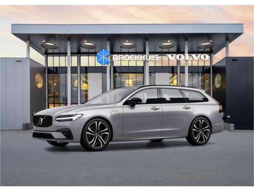 Volvo  V90 T8 Recharge AWD Ultra Dark | 20" | Luchtvering | Sportstoelen | Trekhaak | 360 Camera | Getint gl...