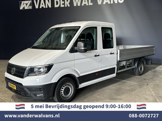 Volkswagen Crafter 2.0 TDI 140 pk Pick up Open laadbak Dubbele Cabine Euro6 Airco | 7-Zits | Navigatie | 2800kg Trek... ActivLease financial lease