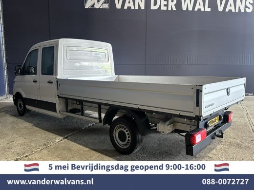 Volkswagen Crafter 2.0 TDI 140 pk Pick up Open laadbak Dubbele Cabine Euro6 Airco | 7-Zits | Navigatie | 2800kg Trek... ActivLease financial lease