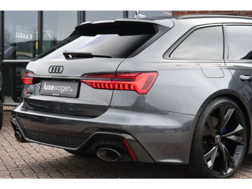 Audi RS6 Avant 4.0 TFSI quattro Dyn+ B&O-high Carbon Pano Ceramic HUD Alc-hemel Softclose Stoelvent ActivLease financial lease