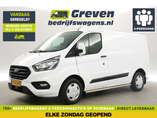 Ford Transit Custom 2.0 TDCI L1H1 Airco Cruise Camera Navigatie 3 Persoons PDC LED Elektrpakket Trekhaak