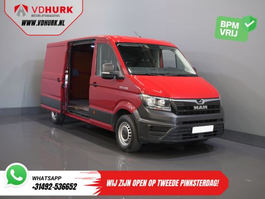 MAN TGE 2.0 TDI L3H2 BPM VRIJ! 3 Pers./ 2.5t Trekverm./ Carplay/ Betimmerd/ Cruise/ Navi/ Camera ActivLease financial lease