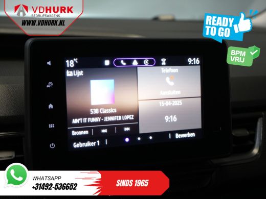 Nissan Townstar 45 kWh 285 km WLTP LED/ Snellader/ Carplay/ Climate/ Camera/ PDC/ Cruise ActivLease financial lease