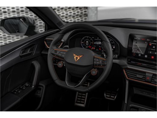 Seat Leon Sportstourer 1.4TSi 245pk VZ e-Hybrid | Matte gray | Panoramadak | Leder | Sportstuur | ActivLease financial lease