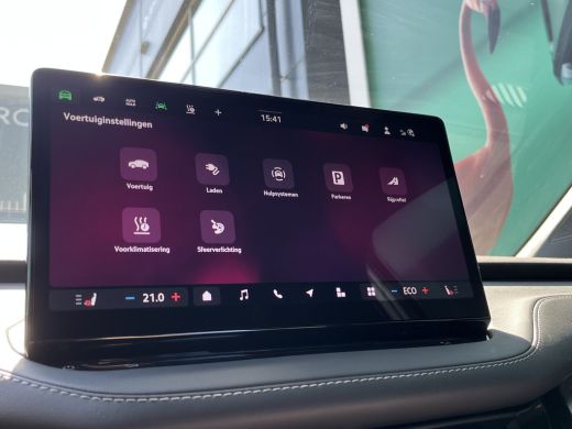 Skoda Enyaq 85 Sportline | Panoramisch dak | Olibo Green | 21" Velgen ActivLease financial lease