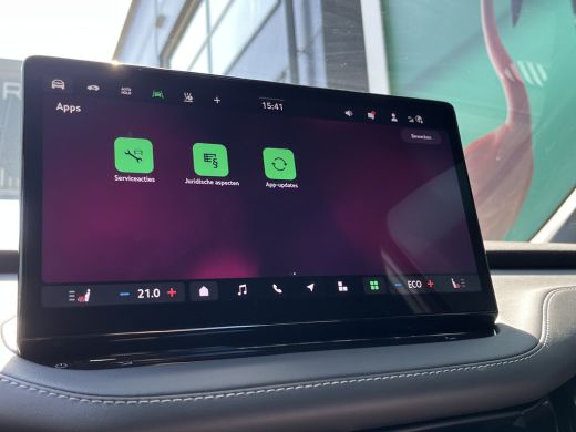 Skoda Enyaq 85 Sportline | Panoramisch dak | Olibo Green | 21" Velgen ActivLease financial lease