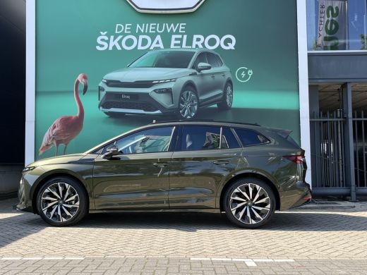 Skoda Enyaq 85 Sportline | Panoramisch dak | Olibo Green | 21" Velgen ActivLease financial lease