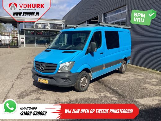 Mercedes Sprinter 314 2.2 CDI Aut. E6 L2 DC Dubbel Cabine BPM VRIJ!/ 3.5t Trekverm./ Inrichting/ Imperiaal/ Airco/ ... ActivLease financial lease