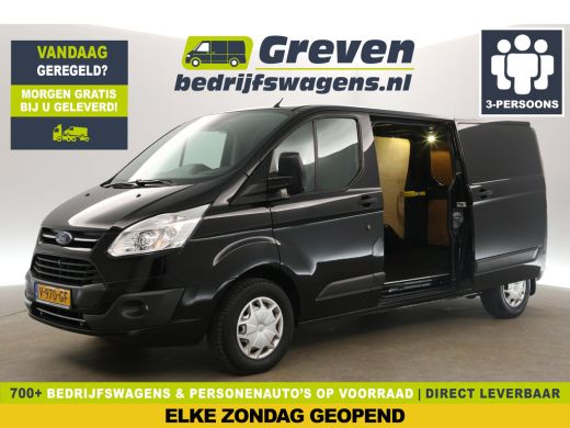Ford Transit Custom 2.0 TDCI L2H1 Airco Cruise Camera 2xSchuifdeur 3 Persoons PDC Elektrpakket Trekhaak