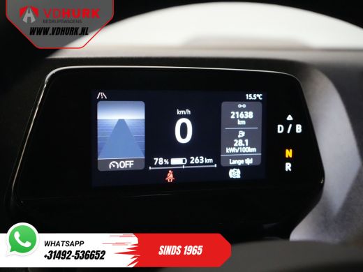 Volkswagen ID. Buzz Cargo Cargo 77 kWh 423km WLTP/ Adapt. Cruise/ Elek. Trekhaak/ Stoelverw./ Stuurverw./ Carplay/ Camera/ ... ActivLease financial lease