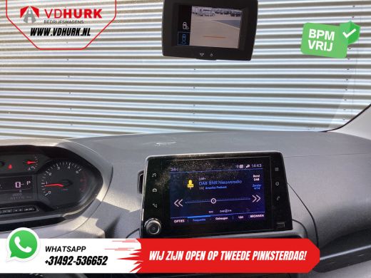 Peugeot Partner 1.5 HDI 130 pk Aut. L2 BPM VRIJ! 3 Pers./ Navi/ Keyless/ Carplay/ Camera/ PDC/ LMV/ Cruise/ Airco ActivLease financial lease