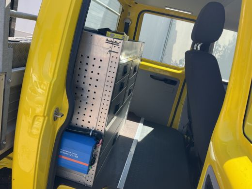 Volkswagen Transporter 2.0 TDI HIAB kraan Kastinrichting Trekhaak Laadkraan Airco Cruise Comfortline DC L2H1 Lang ActivLease financial lease