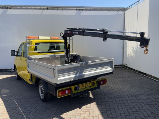 Volkswagen Transporter 2.0 TDI HIAB kraan Kastinrichting Trekhaak Laadkraan Airco Cruise Comfortline DC L2H1 Lang ActivLease financial lease