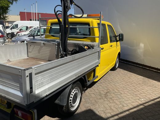 Volkswagen Transporter 2.0 TDI HIAB kraan Kastinrichting Trekhaak Laadkraan Airco Cruise Comfortline DC L2H1 Lang ActivLease financial lease