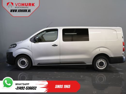 Citroën Jumpy 2.0 HDI 125 pk BPM VRIJ! DC Dubbel Cabine Climate/ Carplay/ Cruise/ Navi/ Trekhaak/ PDC ActivLease financial lease