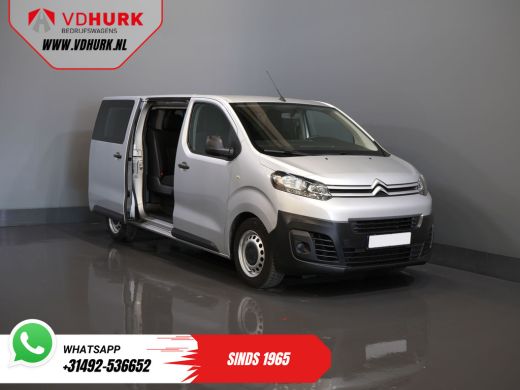 Citroën Jumpy 2.0 HDI 125 pk BPM VRIJ! DC Dubbel Cabine Climate/ Carplay/ Cruise/ Navi/ Trekhaak/ PDC ActivLease financial lease