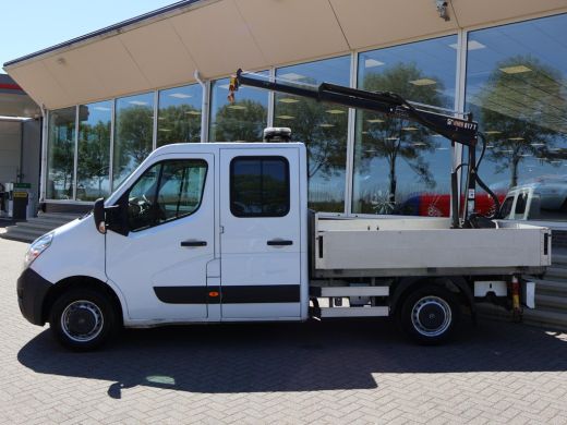 Opel Movano 2.3 CDTI BITURBO 145 PK HIAB 017T LAADKRAAN OPEN LAADBAK PICK-UP ActivLease financial lease