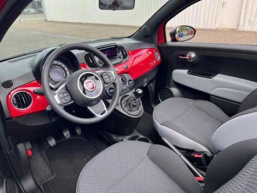 Fiat 500C 1.0 Hybrid Cabrio Rosso /45.000 km/Airco/USB/€39 per mnd/1e eig. ActivLease financial lease