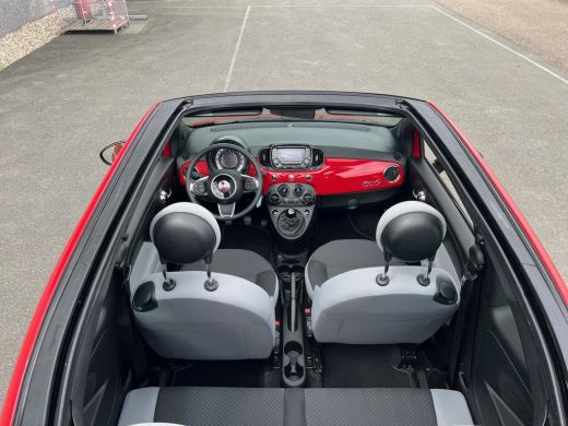 Fiat 500C 1.0 Hybrid Cabrio Rosso /45.000 km/Airco/USB/€39 per mnd/1e eig. ActivLease financial lease