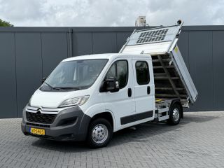Citroën Jumper 2.2 HDI 131 PK L2 / 3-ZIJDIGE KIPPER / 7-PERS DUBBELE CABINE / AIRCO / 1e EIG. / NAVI / 2.5 TONS ...
