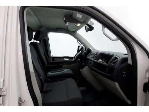 Volkswagen Transporter T6 2.0 TDI 150pk Lang D.C. Open laadbak met Palfinger laadkraan 08-2017 ActivLease financial lease