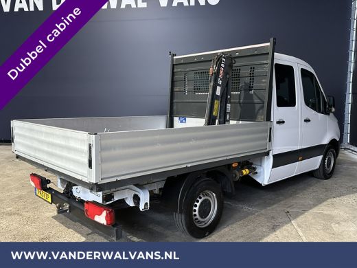 Mercedes-Benz Sprinter 314 CDI 143pk Pick-Up Open Laadbak 1000kg Kraan Dubbele Cabine Euro6 Airco | 3500kg Trekhaak | 6-... ActivLease financial lease