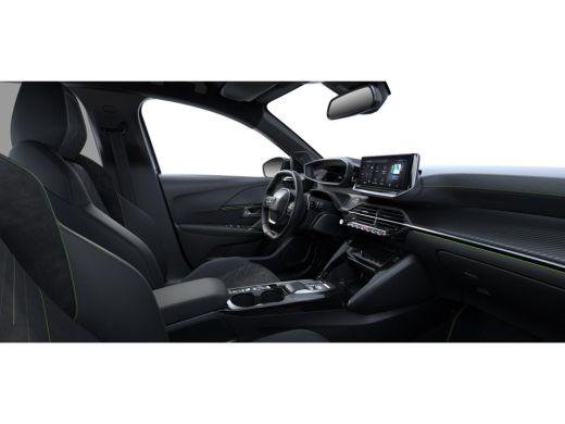 Peugeot 208 GT | Armsteunen op de voorportieren bekleed met kunstleder met groen sierstiksel (GT-Line) | Clim... ActivLease financial lease