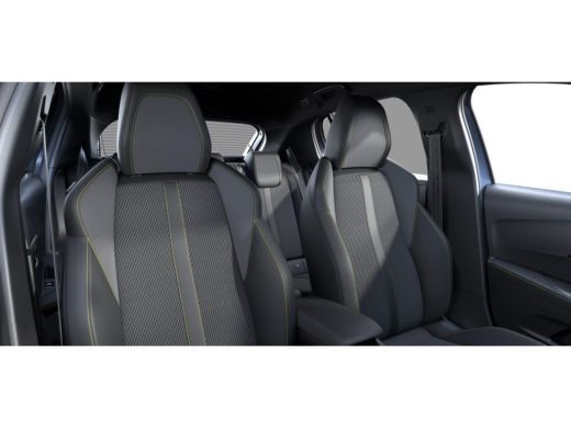 Peugeot 208 GT | Armsteunen op de voorportieren bekleed met kunstleder met groen sierstiksel (GT-Line) | Clim... ActivLease financial lease